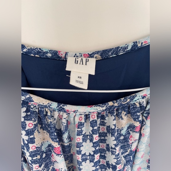 GAP Blue Floral Halter Swing Dress XS - Picture 8 of 10